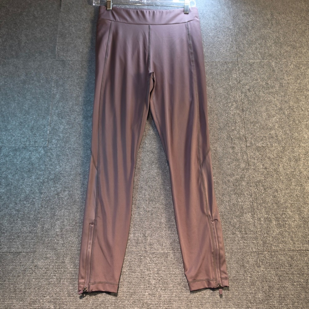 Fabletics Leggings Women Small Mauve Excellent Ankle Zip High Rise Workout